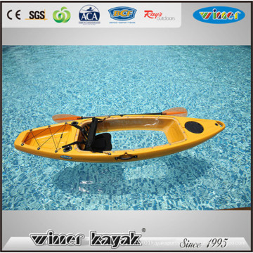 One Paddler Max Single Deluxe Seat Bottom Transparent Kayak